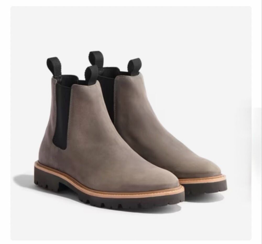NISOLO Grey Water-resistant Go To Chelsea Boot-11